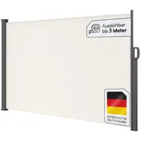 Steelsøn Seitenmarkise Zirella 180x300 cm ausziehbar, Sichtschutz für Balkon