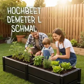 KHW Demeter L schmal 158 x 44 x 31 cm anthrazit