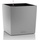 LECHUZA Cube 30 Komplettset 30 x 30 x 30 cm silber metallic
