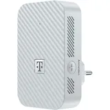 Telekom Speedport 7 Repeater I Wi-Fi 7 fähiger WLAN-Verstärker für Speedport 7 Router I 6.400 Mbit/s, Mesh-Technologie, erweiterbar I Ideal für TV in UHD & 4K I Plug & Play per WPS, LAN-Anschluss