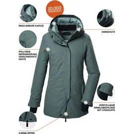 KILLTEC Damen Mantel, KOW 93 WMN PKR blaugrau, 44