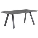 Oviala Business Rechteckiger Gartentisch grau