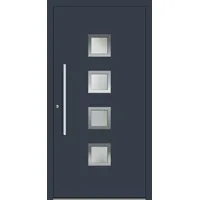 SCHÜCO Aluminium Haustür "TILLA" ADS 75.SI RC2 Anthrazit RAL 7016 beidseitig innen öffnend DIN links