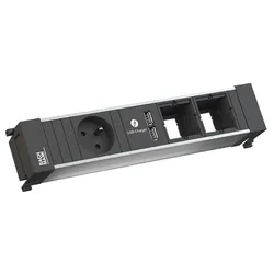 Bachmann Power Frame 1xUTE916.06281xUSB Charger 2xABD Strom 0.2m GST18