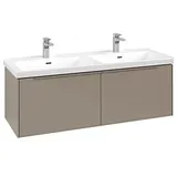 Villeroy & Boch Subway 3.0 Waschtisch-Unterschrank C567L2VM 127,2x42,9x47,8cm, mit LED/Griff monochrom, taupe