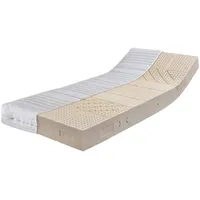Latexmatratze Latexmatratze Komfort-NATURA Härtegrad H2 (RG..., RAVENSBERGER Matratzen, 19 cm hoch, Härtegrad H 2 (RG 75) 100x200 cm mit Baumwoll-Doppeltuch-Bezug weiß 100 cm x 200 cm x 19 cm