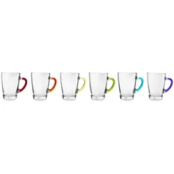 Excelsa Set mit 6 Bechern Limpido Glas 30 cl Bunt