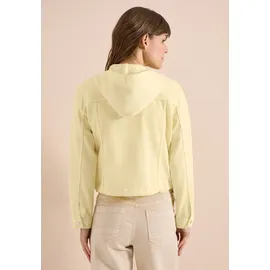 Cecil Kurzjacke CECIL, Damen, Gr. XXL (46), gelb (light buttermilk gelb), Web, 98% Baumwolle, 2% Elasthan, unifarben, comfort fit normal, ohne Ausschnitt, Bündchen, Jacken Kurzjacke, im Denim-Style