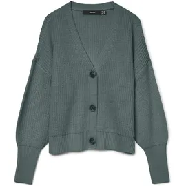 Vero Moda VMLEA LS V-Neck Cuff Cardigan Balsam Grün XS