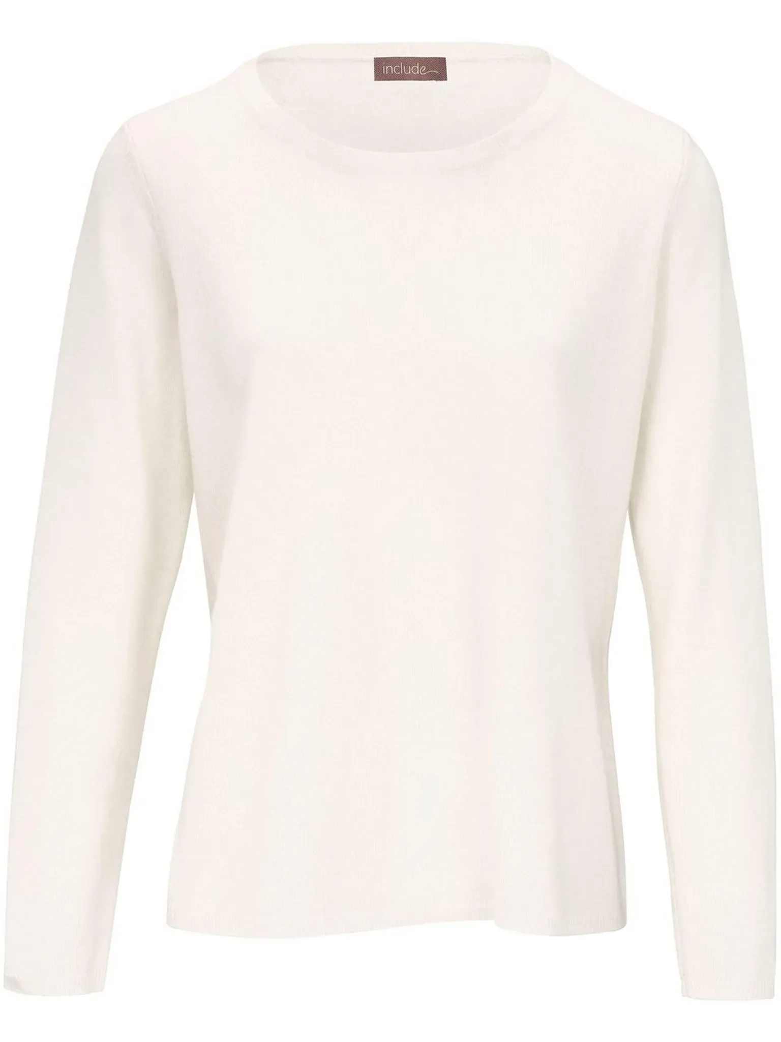 Le pull encolure ronde  include blanc