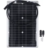 20w 18v Monokristallines Flexibles Solarmodul – Für 12v-batterieladegeräte, Überwachungskameras, Netzunabhängige Anwendungen – Crezuo