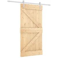 vidaXL Schiebetür rechts 100 x 210 cm Weiß