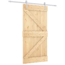 vidaXL Schiebetür rechts 100 x 210 cm Weiß