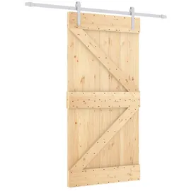vidaXL Schiebetür rechts 100 x 210 cm Weiß