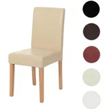 Mendler Esszimmerstuhl Littau Leder creme