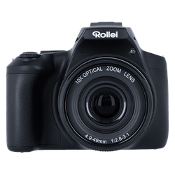 ROLLEI Powerflex 10x Digitalkamera Schwarz, opt. Zoom, 3
