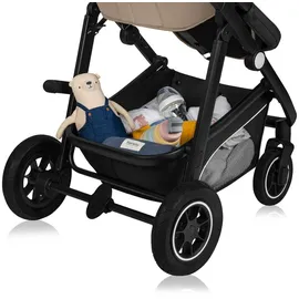 lionelo BIANKA Kinderwagen 3 in 1 bis 22 kg Babywanne Autositz Zusammenlegbar, Reise-System, Einstellung der Rückenlehne, Räder 360o Stoßdämpfer, Verdeck XXL