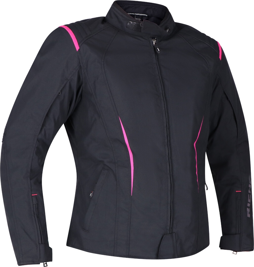 Richa Chloe 2 waterdichte dames motorfiets textiel jas, zwart-pink, XS Voorvrouw