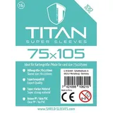 happyshops Shield Sleeves 1028506 - Shield Titan 16, 100 Super Sleeves für Kartengröße 75 x 105 mm, Spielkarten-Schutzhüllen