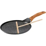 STONELINE Back to Nature Crêpe-Pfanne 25 cm mit Teigverteiler