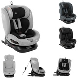 Kikkaboo Autokindersitz Kindersitz i-Moove i-Size, bis: 36 kg, (40-150cm) Isofix 360-Grad-Drehung Kopfstütze grau