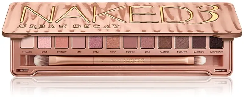 Urban Decay Naked3 Lidschatten-Palette mit Pinselchen 12x1,3 g