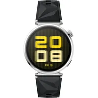 Huawei Watch GT 5 41 mm Silber Fluorelastomer-Armband Schwarz