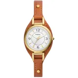 Fossil Damen Quarz 3 Zeiger Uhr mit Armband CARLIE ES5215