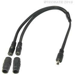 OPTIMATE Adapter holle stekker naar 2x holle stekkerkoppeling (nr.45)