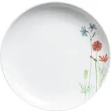 Kahla Five Senses Wildblume Frühstücksteller 22 cm | floraler Vorspeisenteller aus Porzellan blau/rot
