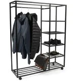 M2 Kollektion Rollgarderobe Andorra Metall Schwarz
