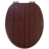 BadeStern WC-Sitz mit Absenkautomatik Dunkelholz