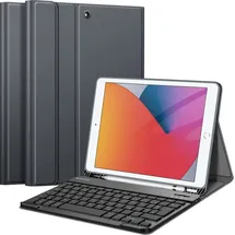 Fintie Tastatur Hülle für iPad 10,2 Zoll (9/8/7 Generation - 2021/2020/2019) Himmelgrau
