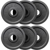 GORILLA SPORTS® Olympia Hantelscheiben - 1,25kg, 2,5kg, 5kg, 10kg, 15kg, 20kg, 25kg, 30kg Gewichte, 50mm Bohrung, Gusseisen, Einzeln/Set - Gewichtsscheiben, Hantelscheiben-Set, Hanteln