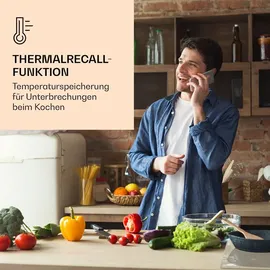 Klarstein Induktionskochfeld Glaskeramik Kochfeld, Induktionskochfeld mit 2 Platten, Einbau-Induktionskochfeld mit Touch-Display, Digitalanzeige und Timer-Funktion, Schnelles Aufheizen, 3500 W, 240V