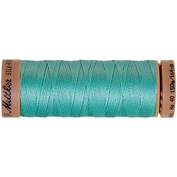 Mettler Silk Finish Cotton Maschinen- & Handquiltgarn, Stärke: 40, 150m-Spule, türkis