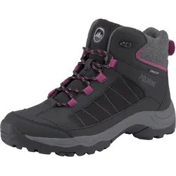 Winterboots POLARINO "Klara", Damen, Gr. 36, schwarz (schwarz, pink), Synthetik, Textil, sportlich, Schuhe