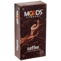 Moods Coffee Condoms 12 Kondome mit Kaffee-Aroma, Geschenk-Idee für Männer und Kaffee-Liebhaber(innen)