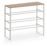 VCM Schuhregal 66 x 61 x 25 cm Eiche Artisan / braun