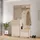 Forte Oak Squere Garderobenschrank 108,4 x 41,7 x 195,9 cm beige