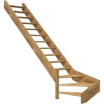 DOLLE Raumspartreppe Paris 1⁄4 gewendelt Holz