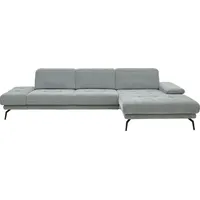 die planbar Recamiere DIE PLANBAR "MP-IN20126 L-Form mit Kaltschaum-Polsterung", blau (ocean), B:328cm H:82cm T:190cm, 100% Polyester, Sofas, Recamiere, mit Kopfteilverstellung, optional Sitztiefen- & Armteilverstellung