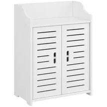 [en.casa] Trosa Badezimmerschrank 45 x 62 x 25 cm Rosa/Weiß