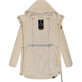 Ragwear Wintermantel "Elsie", Damen, Gr. M (38), beige, Außenmaterial: 65% Polyester, 35% Baumwolle. Innenfutter: 100% Polyester. Wattierung: 100% Polyester, tailliert ca.