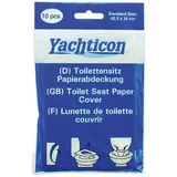 YACHTICON Toilettensitz Papierabdeckung, 10 Stück