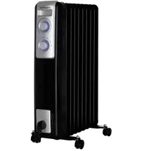 Orbegozo Ölradiator RN 2000, 9 Heizelemente, 2000 W, LED-Licht, regelbares Thermostat, Kabelaufwicklung, Lenkrollen