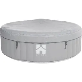 Home Deluxe Splash Ø 208 x 65 cm Grau inkl. Kissen, Getränkehalter und Sonnendach