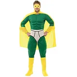 ORION COSTUMES Herren Green Captain Unterwäsche Superheld Kostüm - XL