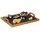 Relaxdays Tablett braun rechteckig 40,5 x 32,0 cm, 1 St.