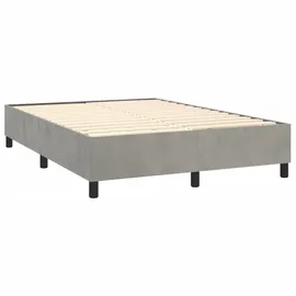vidaXL Boxspringbett 140 x 200 cm Hellgrau